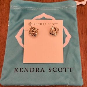 Kendra Scott gold Tima oversized stud earrings